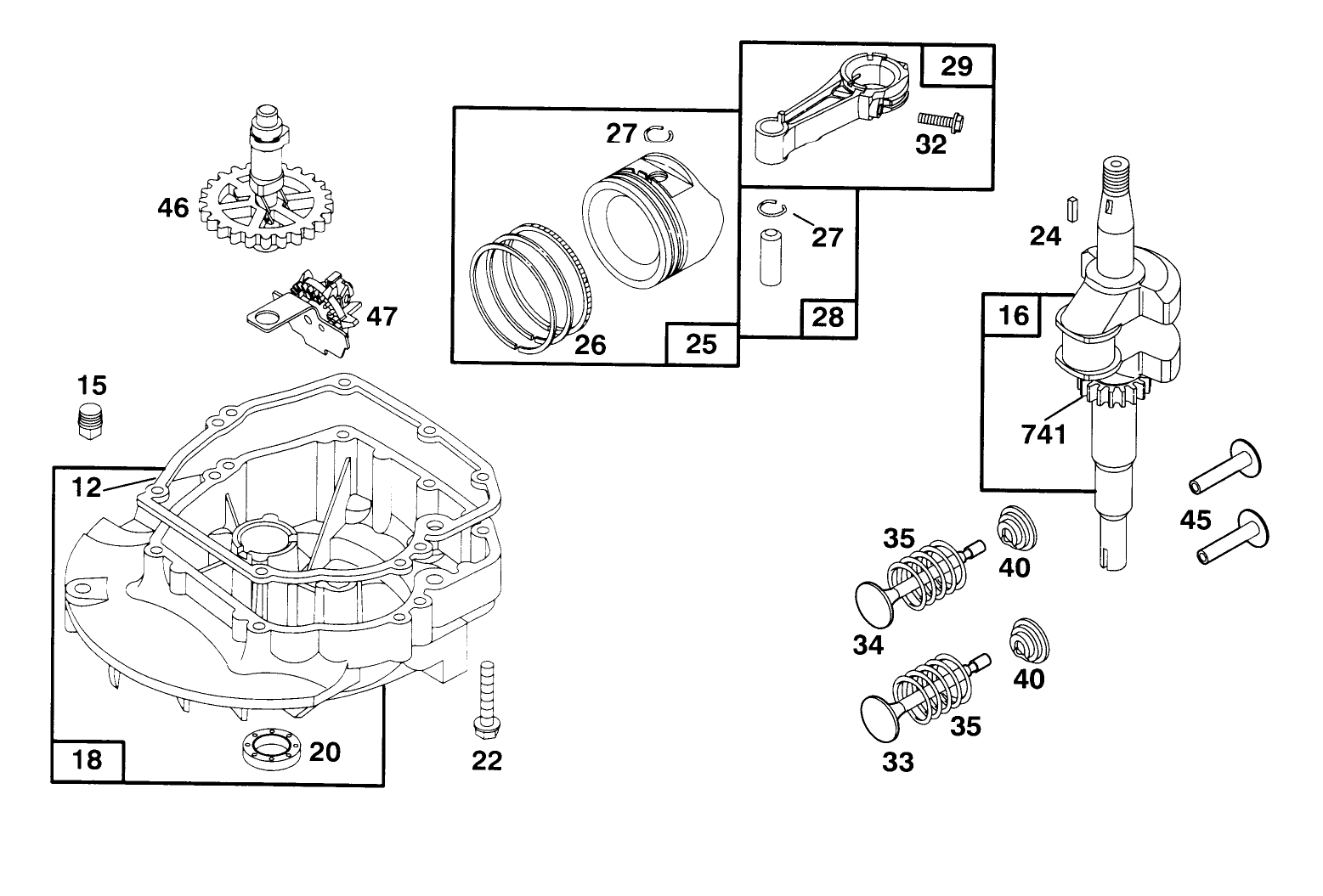 Engine Briggs & Stratton Model 127802-0640-01