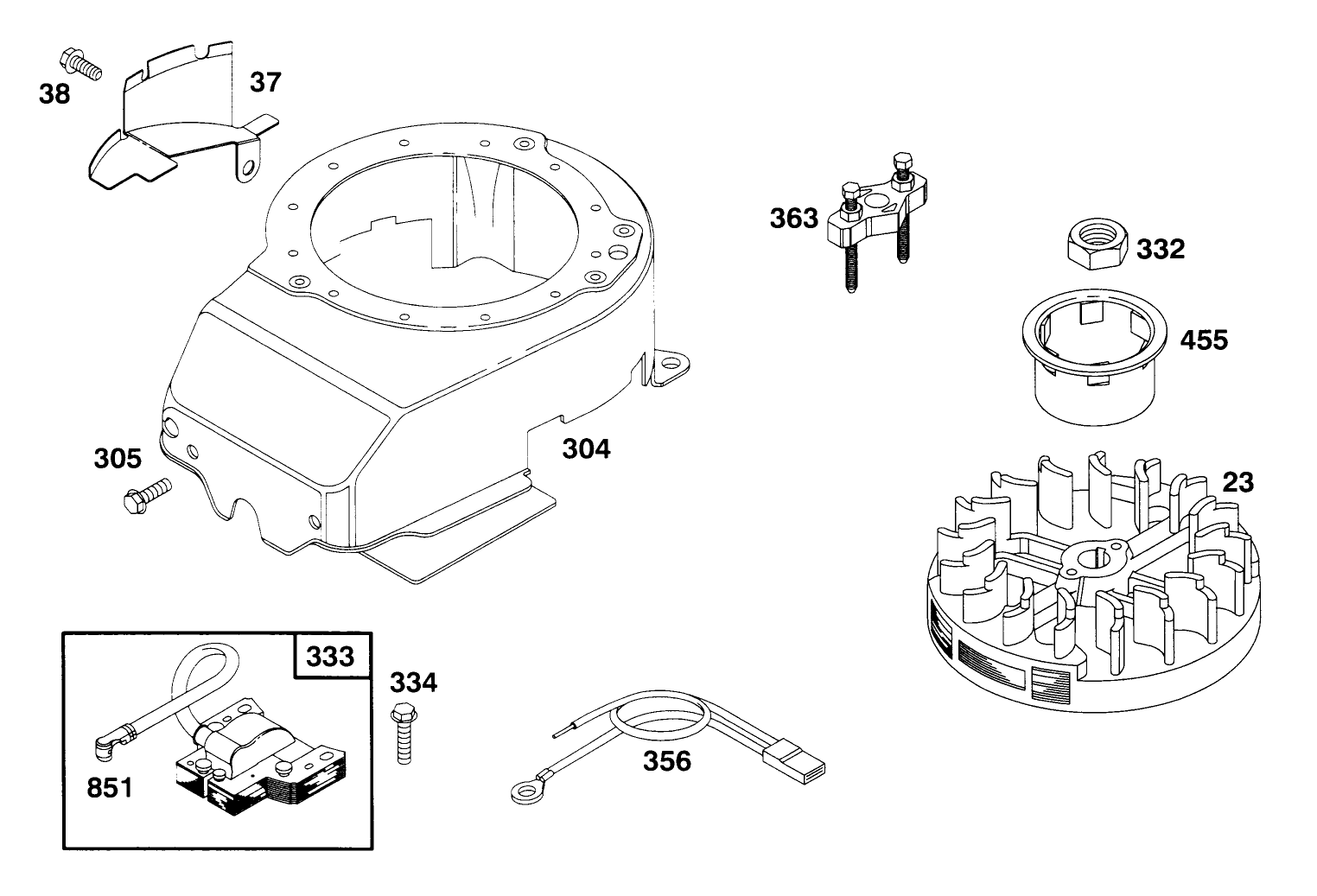 Engine Briggs & Stratton Model 127802-0640-01