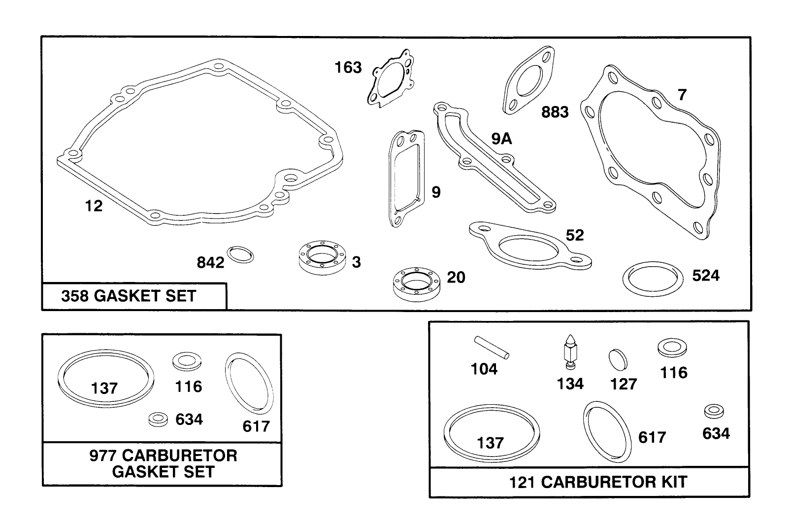 Engine Briggs & Stratton Model 127802-0640-01