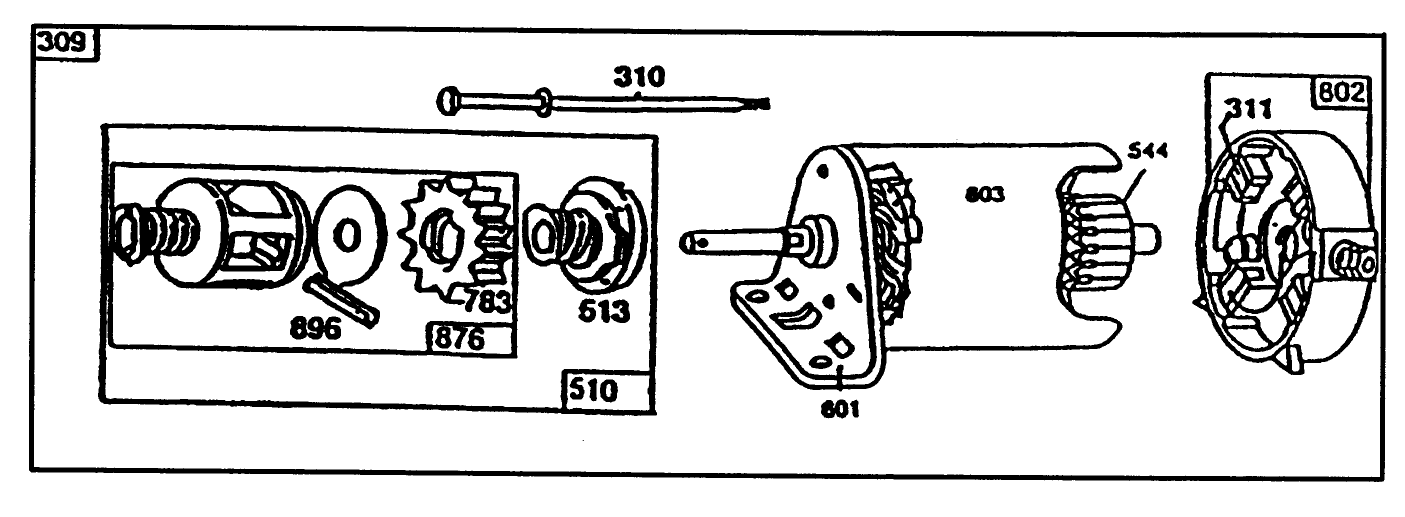 Starter-Briggs & Stratton No. 195707-0121-01