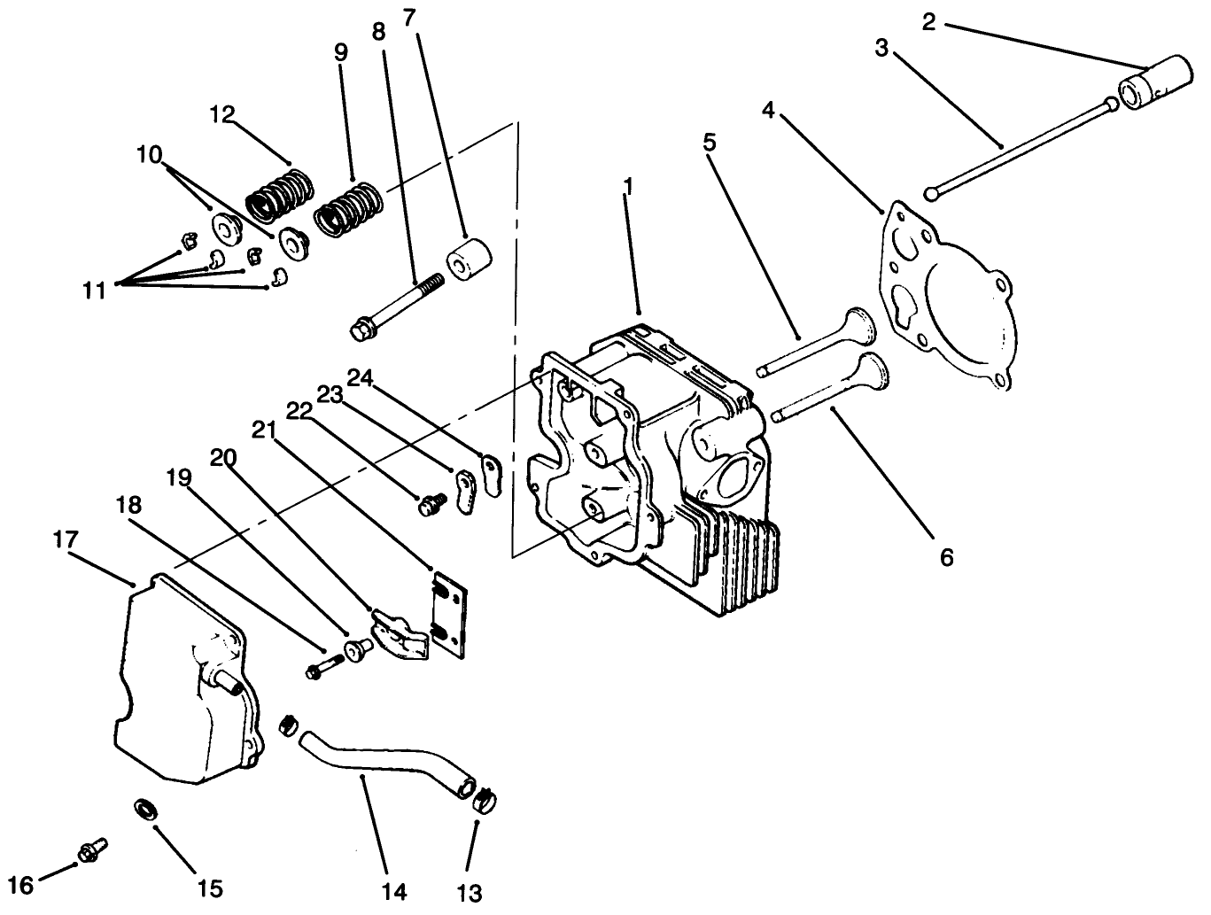 Cylinder Head/valve/breather