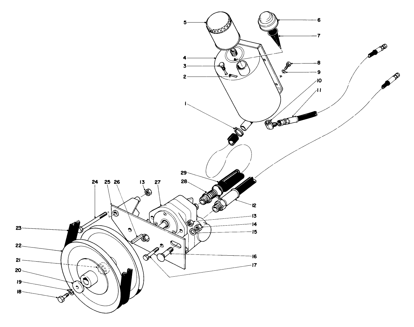 Hydraulic Pump And Reservoir