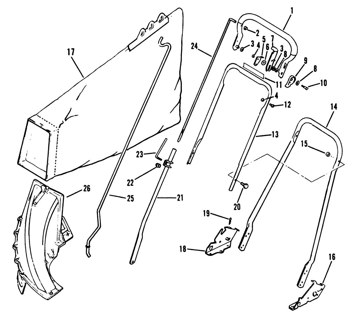 Handle And Grasscatcher Group Model 8237