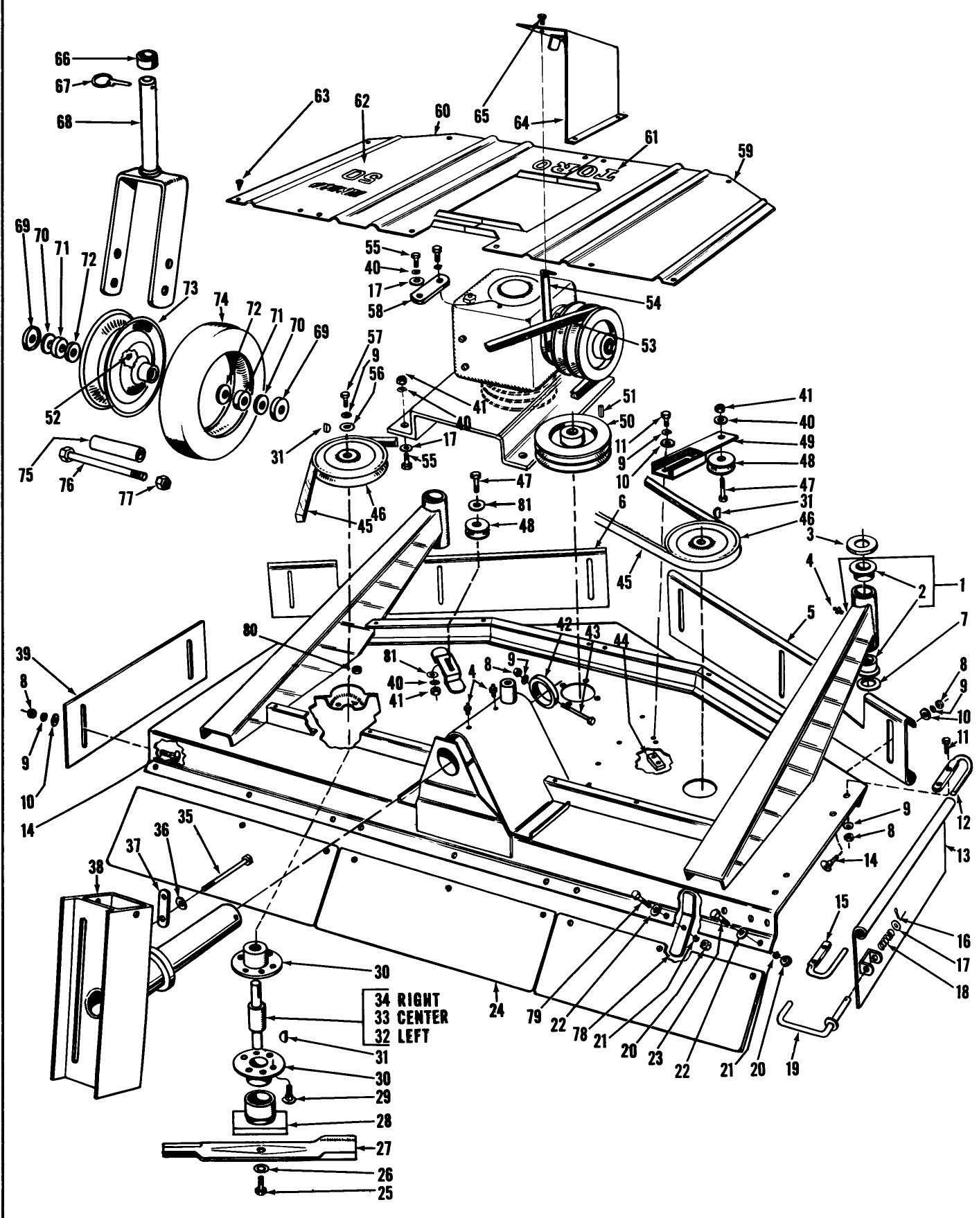 Cutter Unit Assembly Parts List