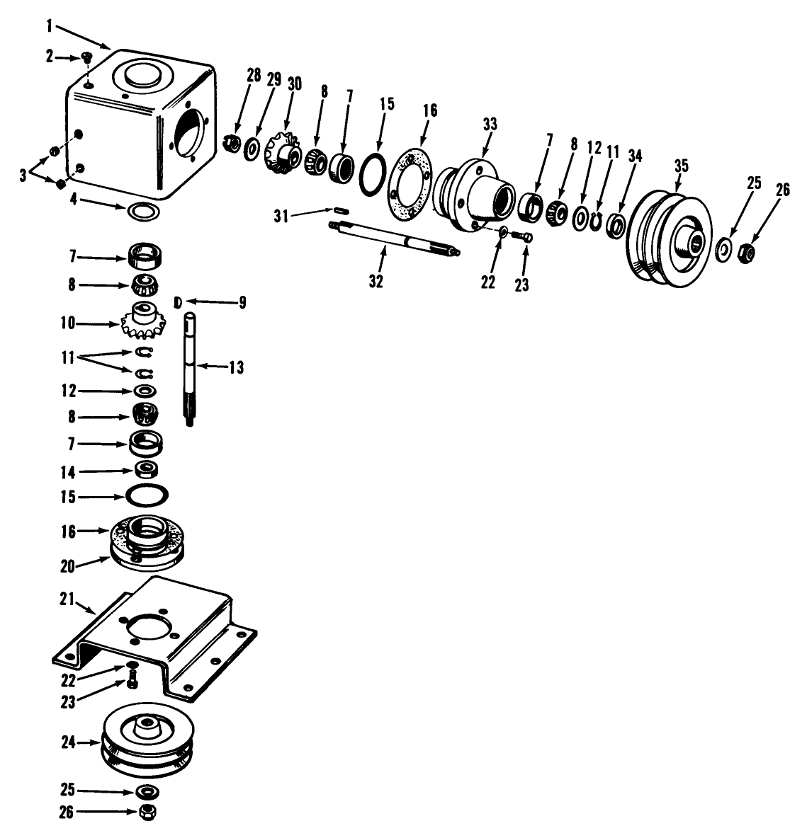 Gear Box Assembly Parts List