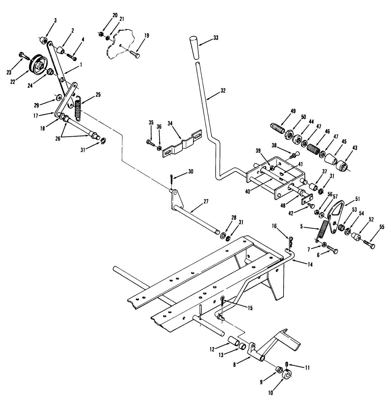Brake/clutch And Speed Control Linkage