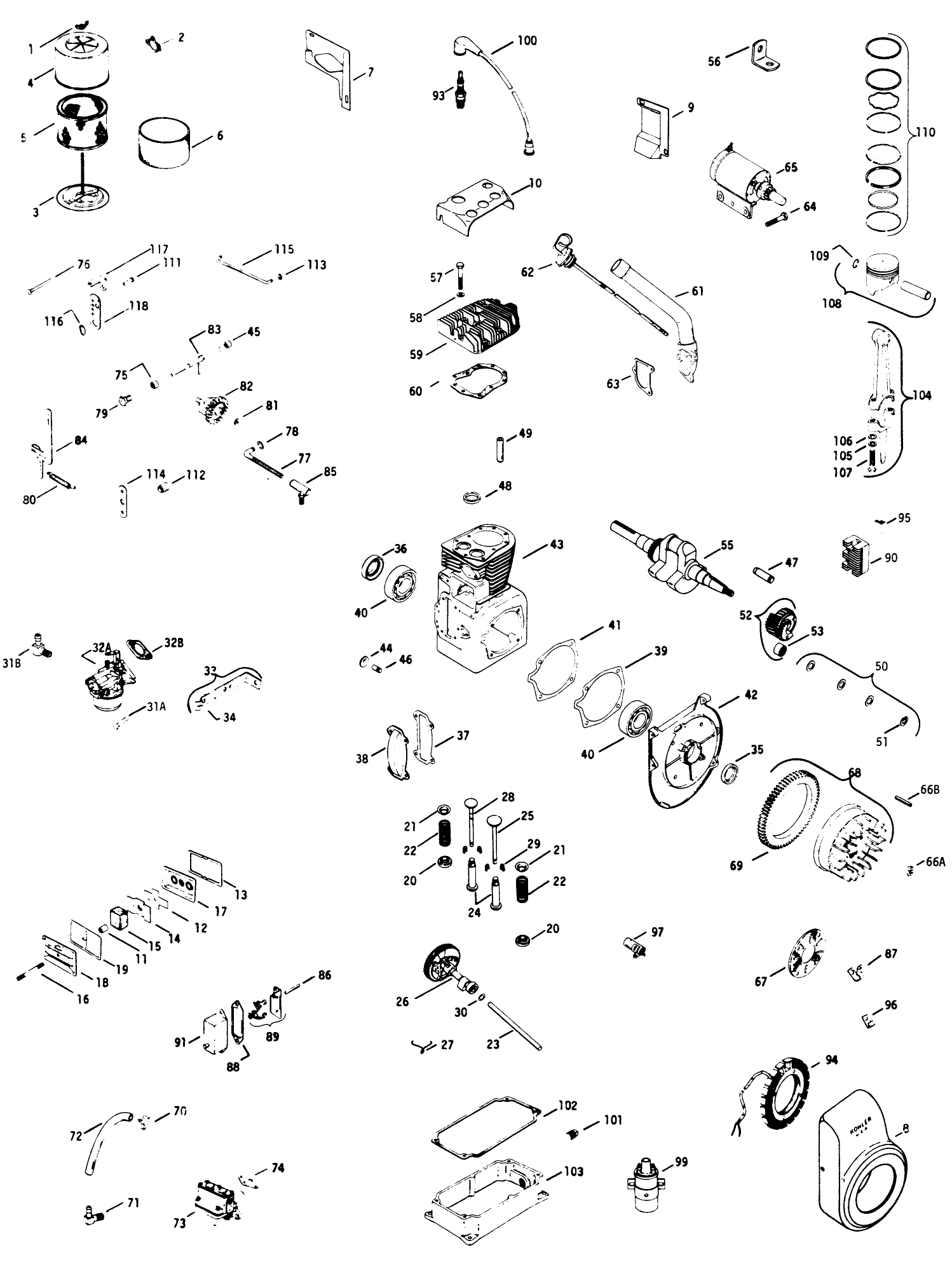 16 H.p. Engine K341s, Spec 71128a