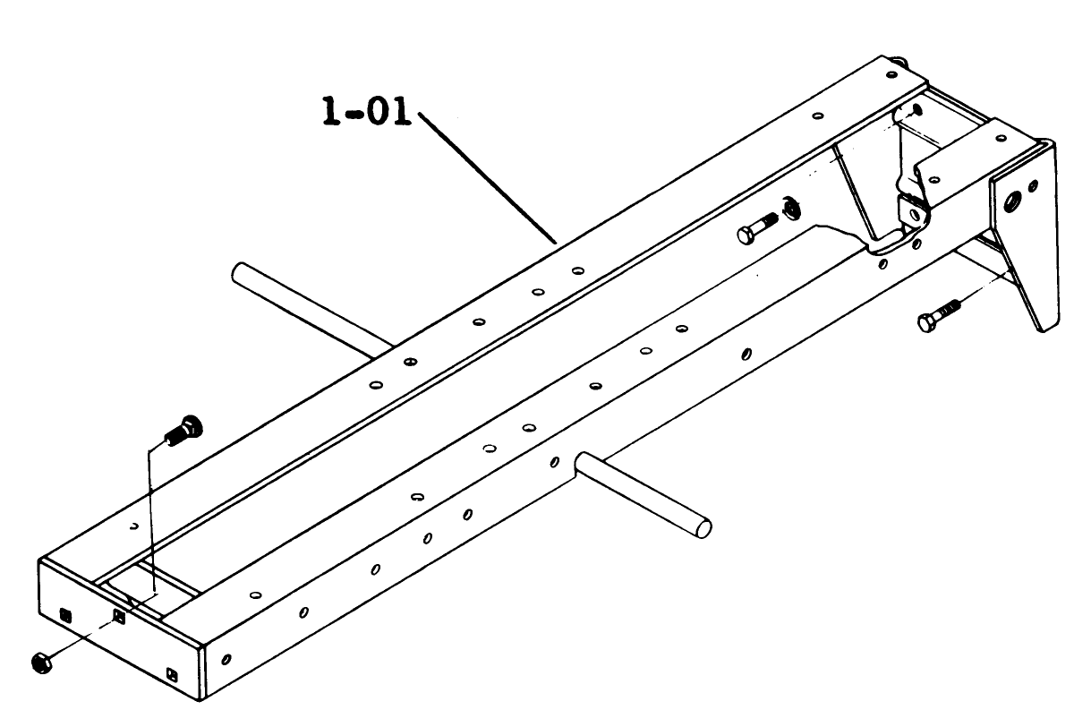 B-100 Parts Manual 1.000 Frame Assembly (fig. 1)