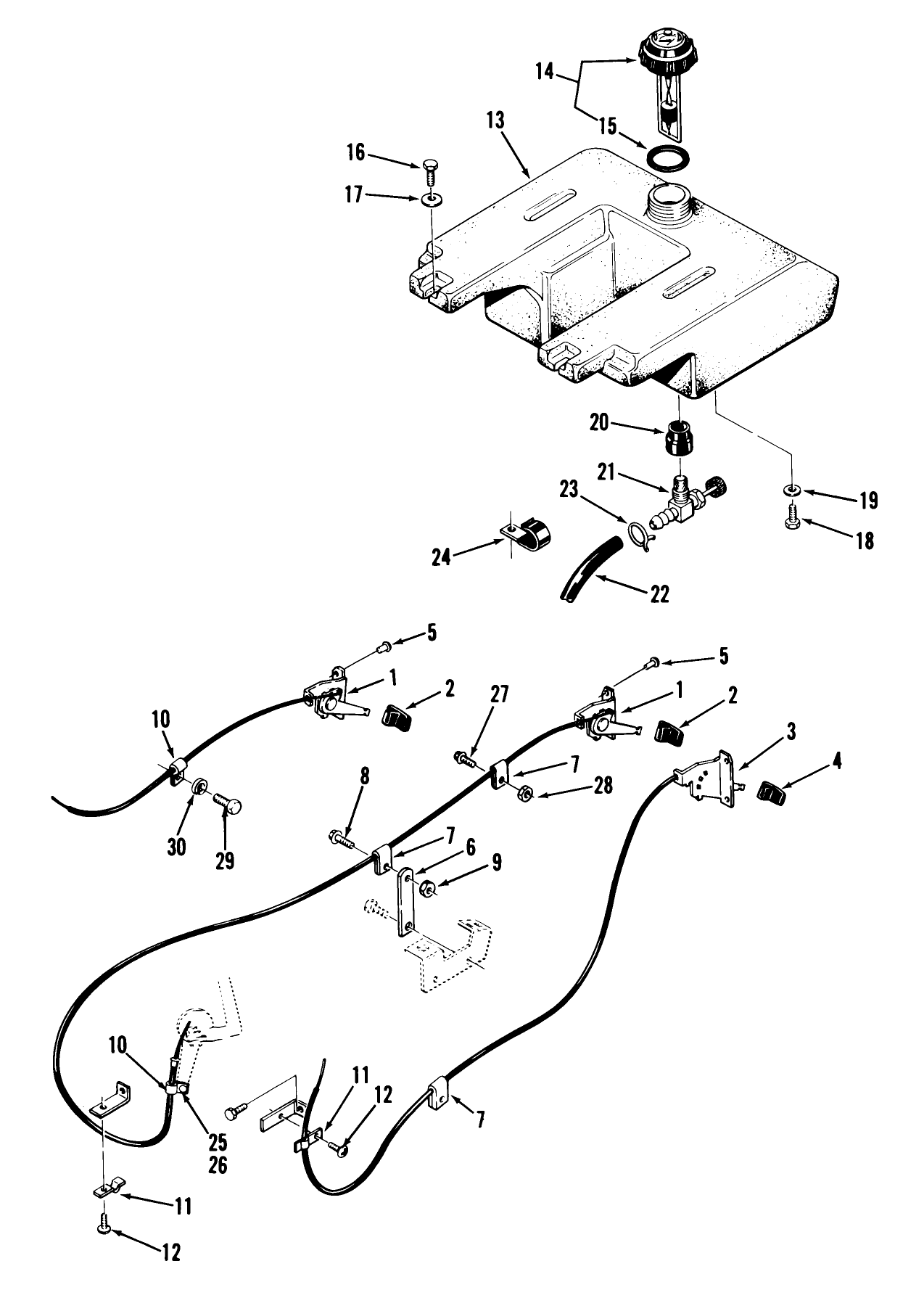 Throttle, Choke And Fuel System