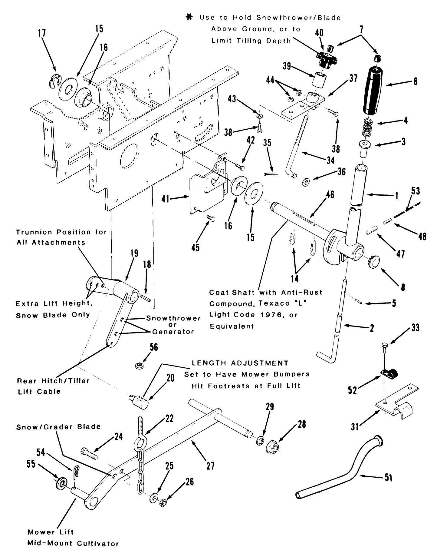 Manual Lift Linkage-516-H & 518-H