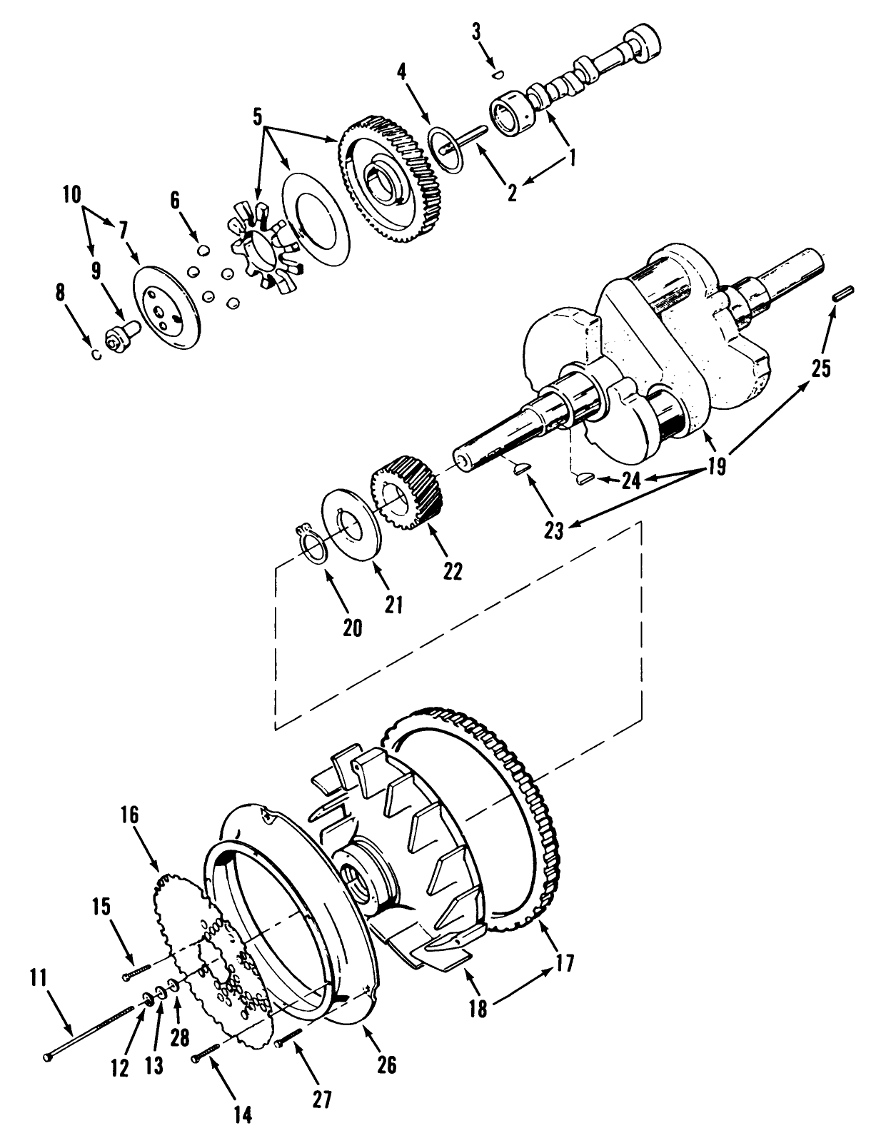 Crankshaft, Camshaft & Flywheel