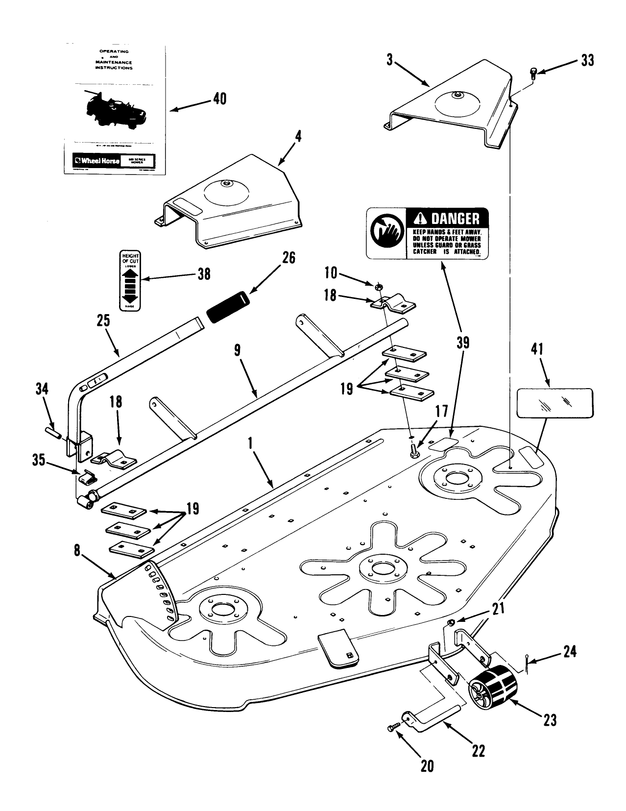 Rear Discharge Mower-42 In (107 Cm) Vehicle Identification Number 05-42ry01