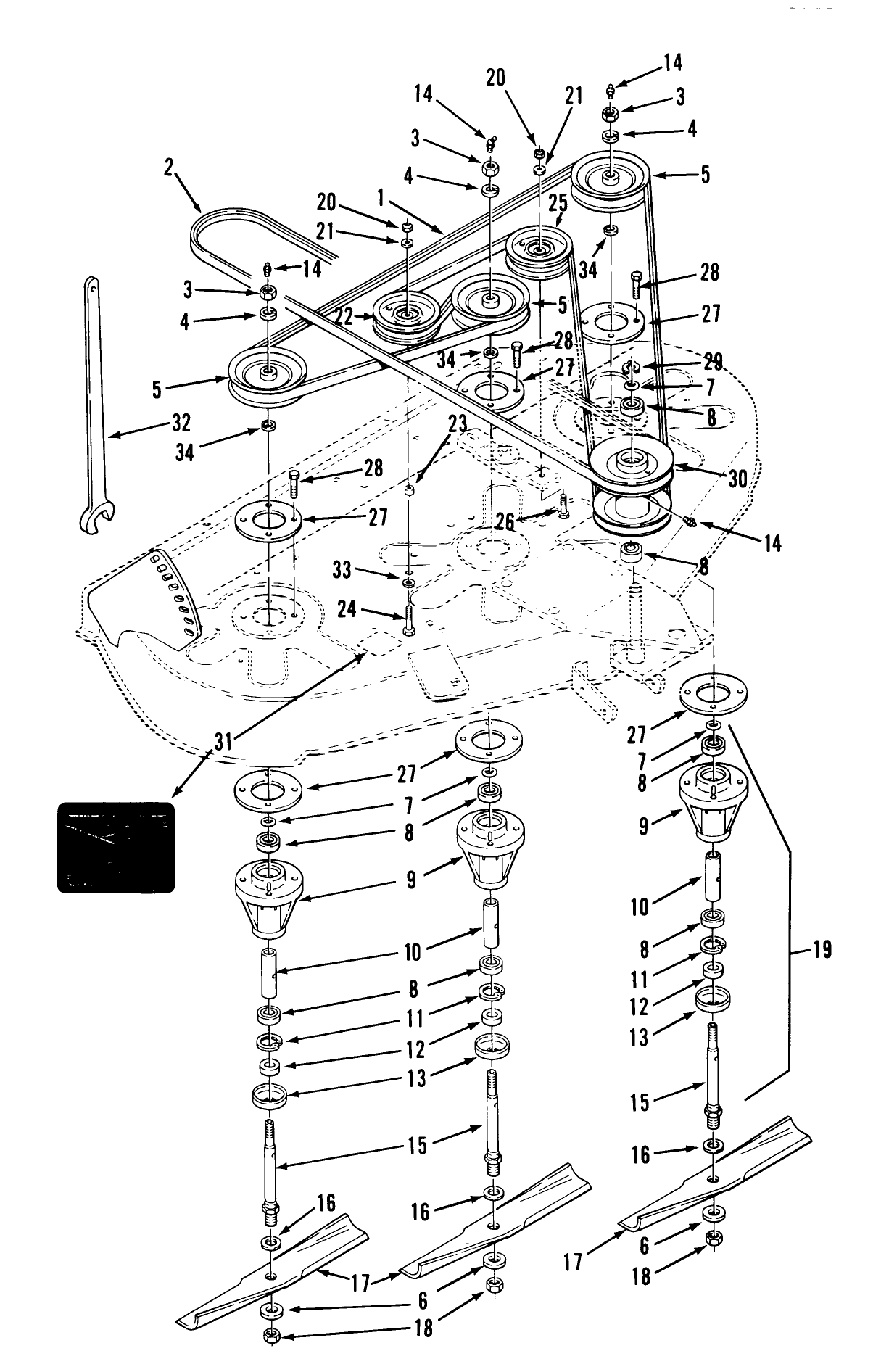 Rear & Side Discharge Mower-42 In (107 Cm) Vehicle Identification Number 05-42ry01