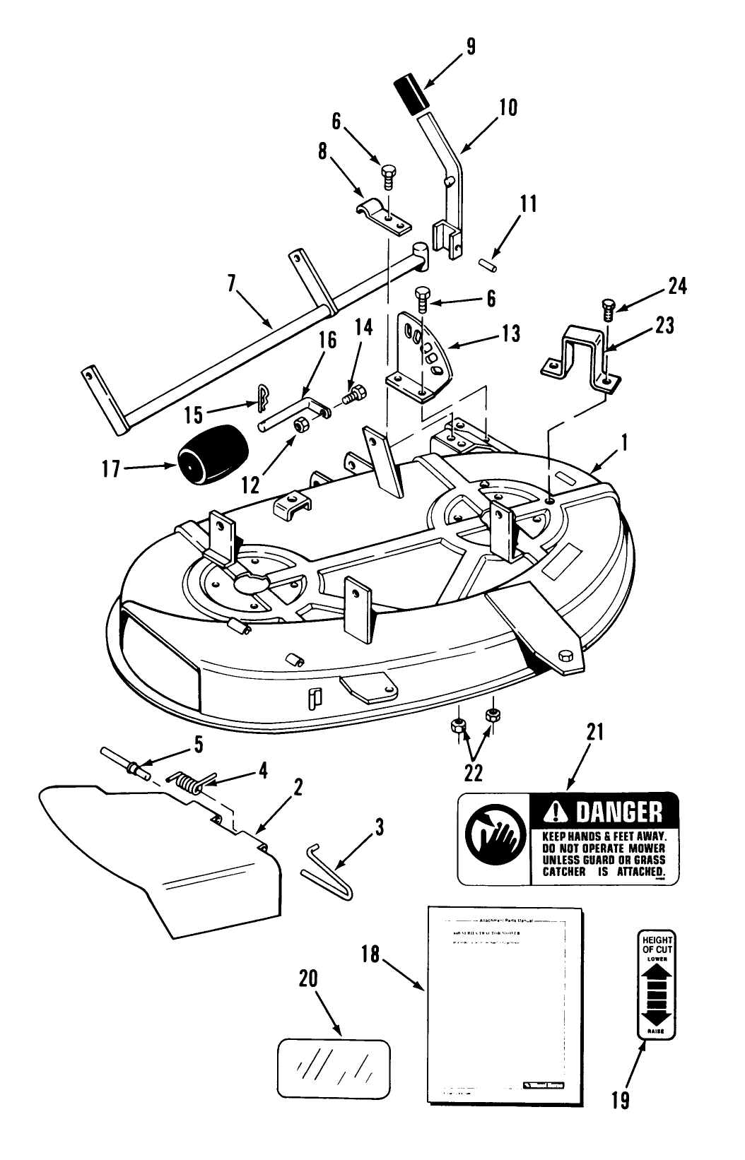 Side Discharge Mower-38 In. (97 Cm) Vehicle Identification Number 05-38sy01