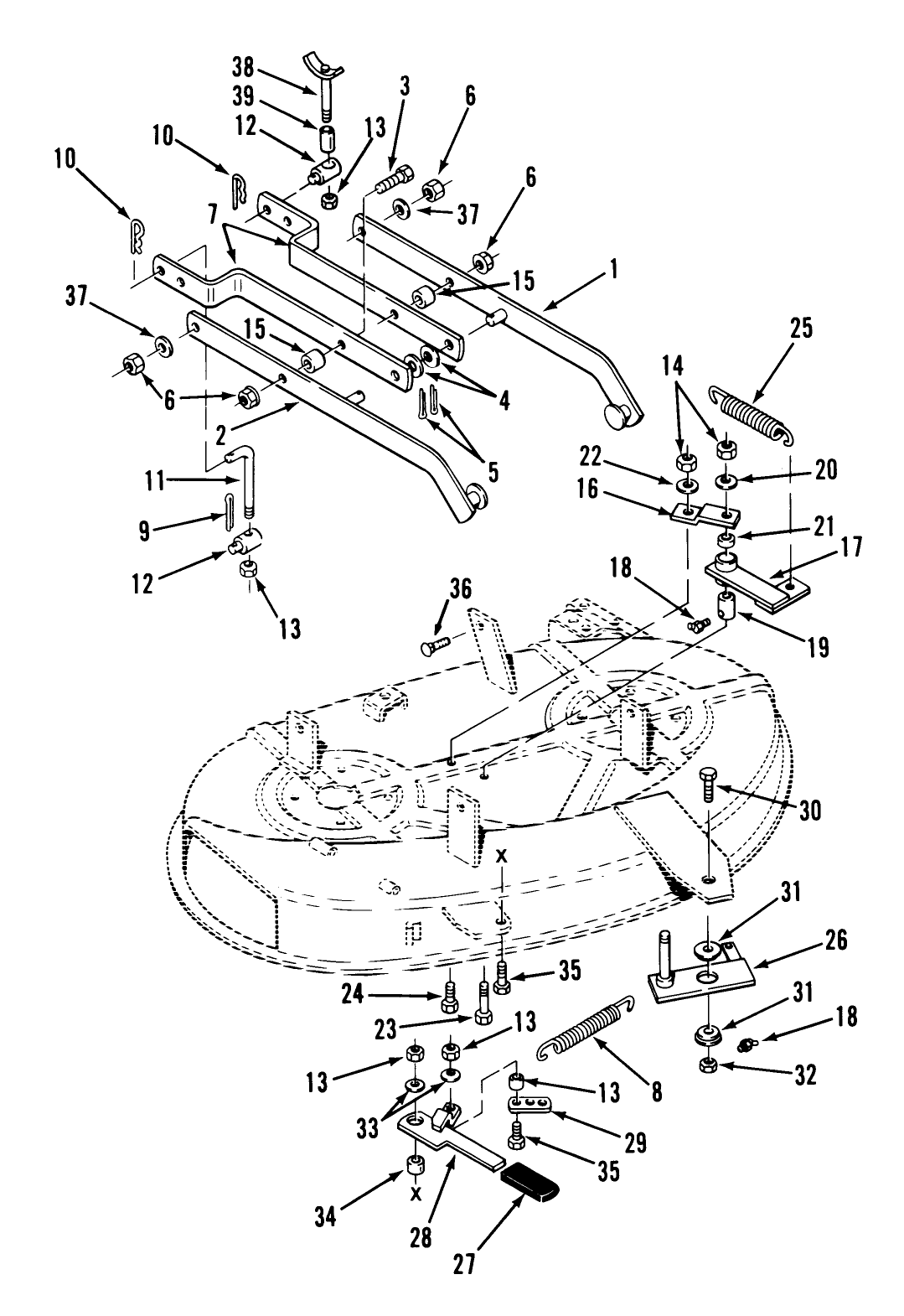 Side Discharge Mower-38 In. (97 Cm) Vehicle Identification Number 05-38sy01