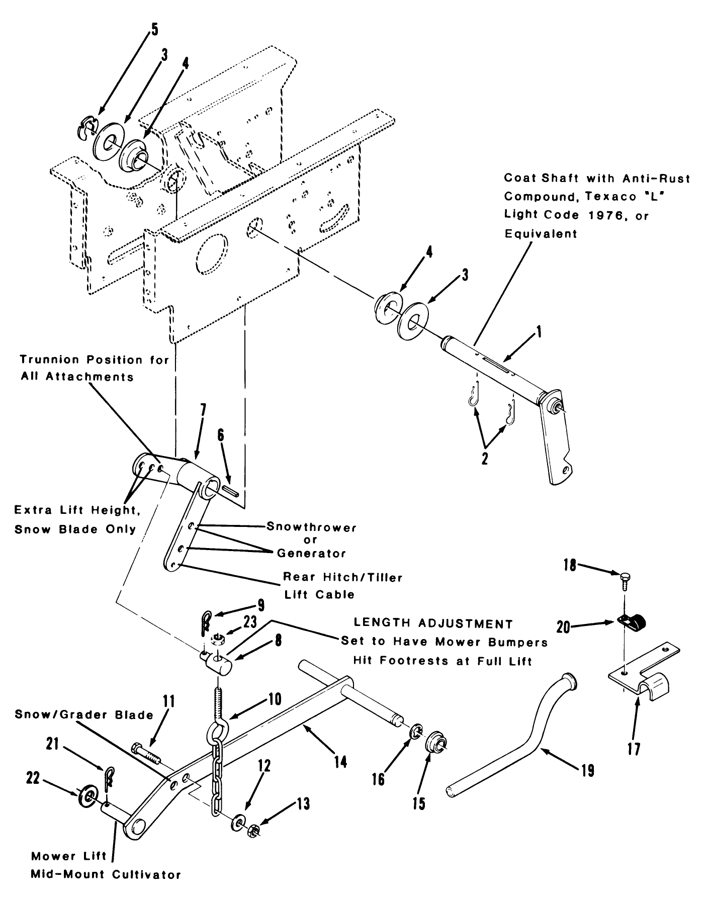 Hydrostatic Lift Linkage 312-H & 416-H