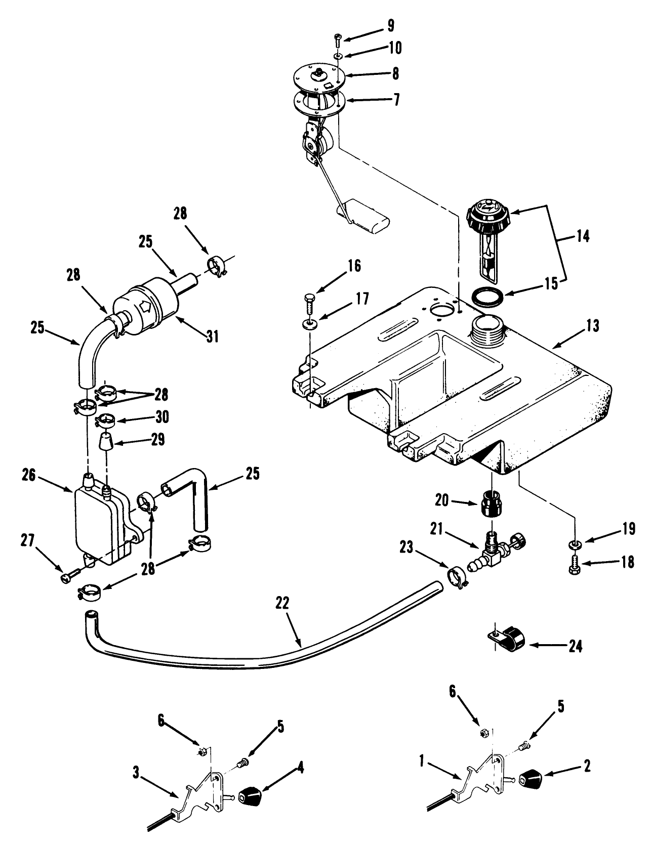 Throttle Choke And Fuel Controls