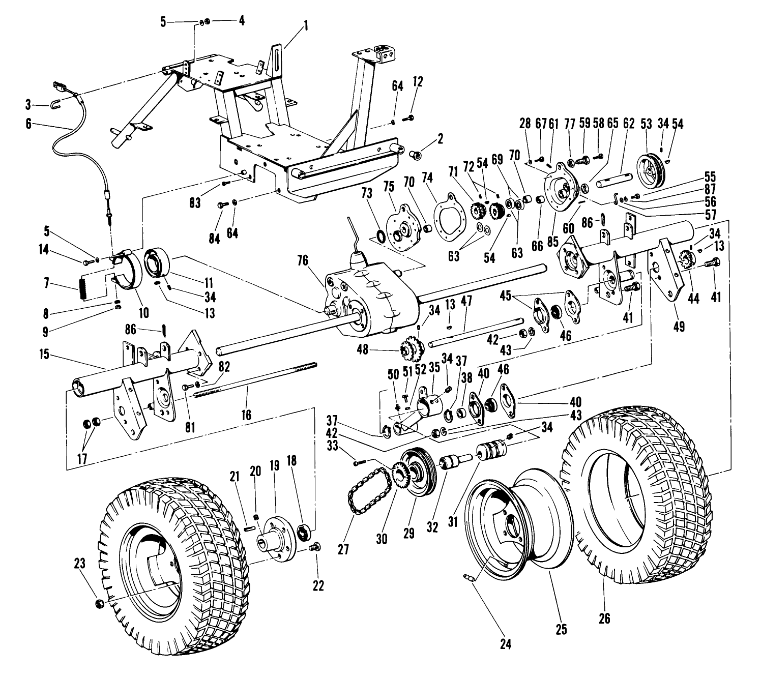 Axle Assembly Parts List