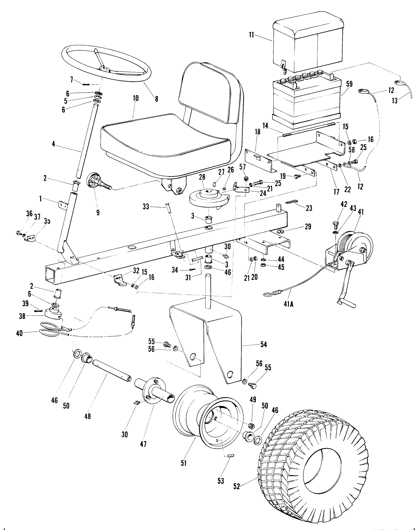 Sulky Assembly Parts List
