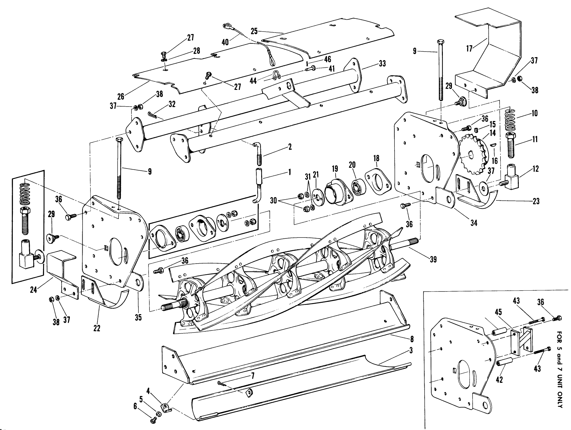 No. 1 Mower Of 3 Unit Parts List