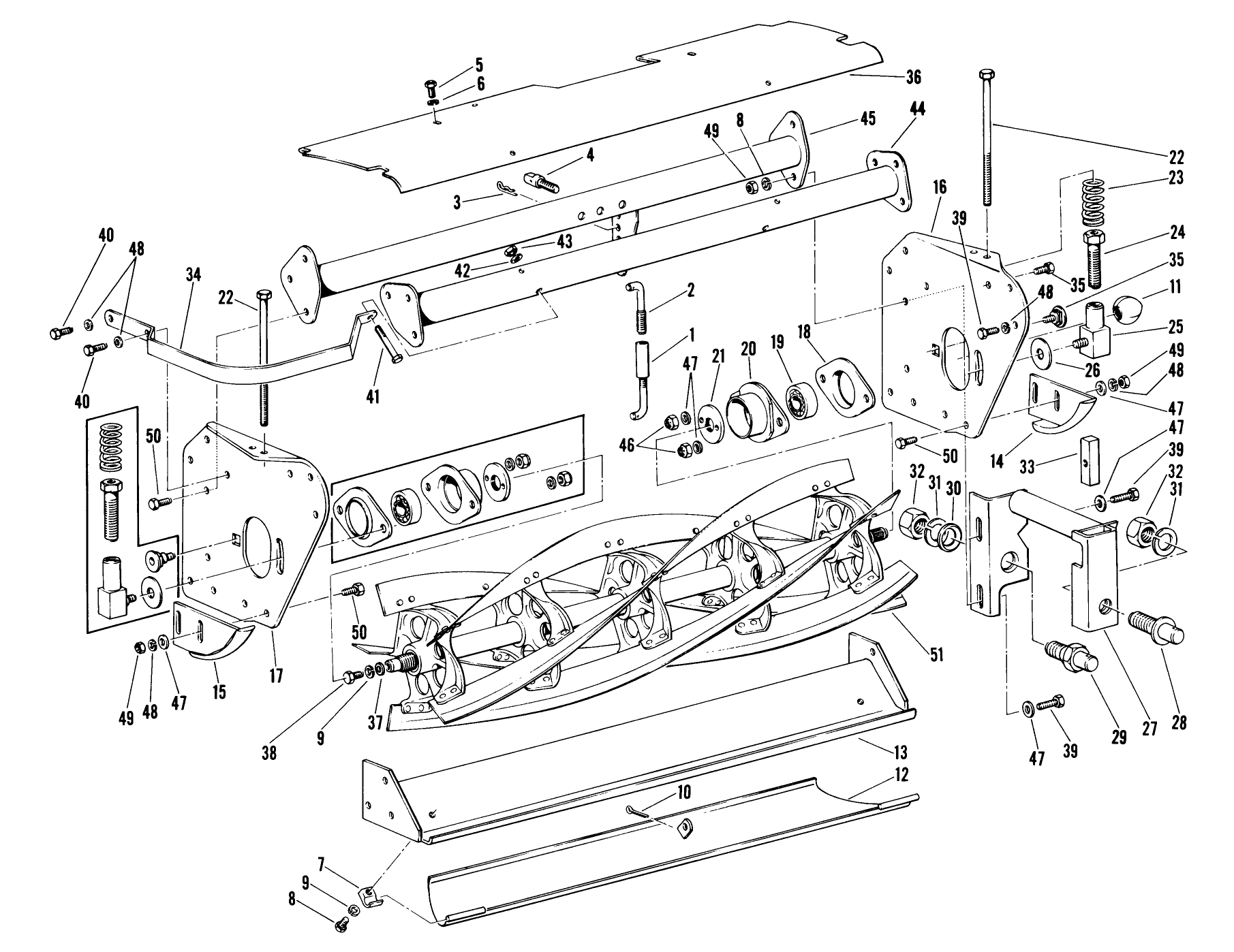 No. 3 Cutting Unit Of 3 And 5 Unit Mower Parts List