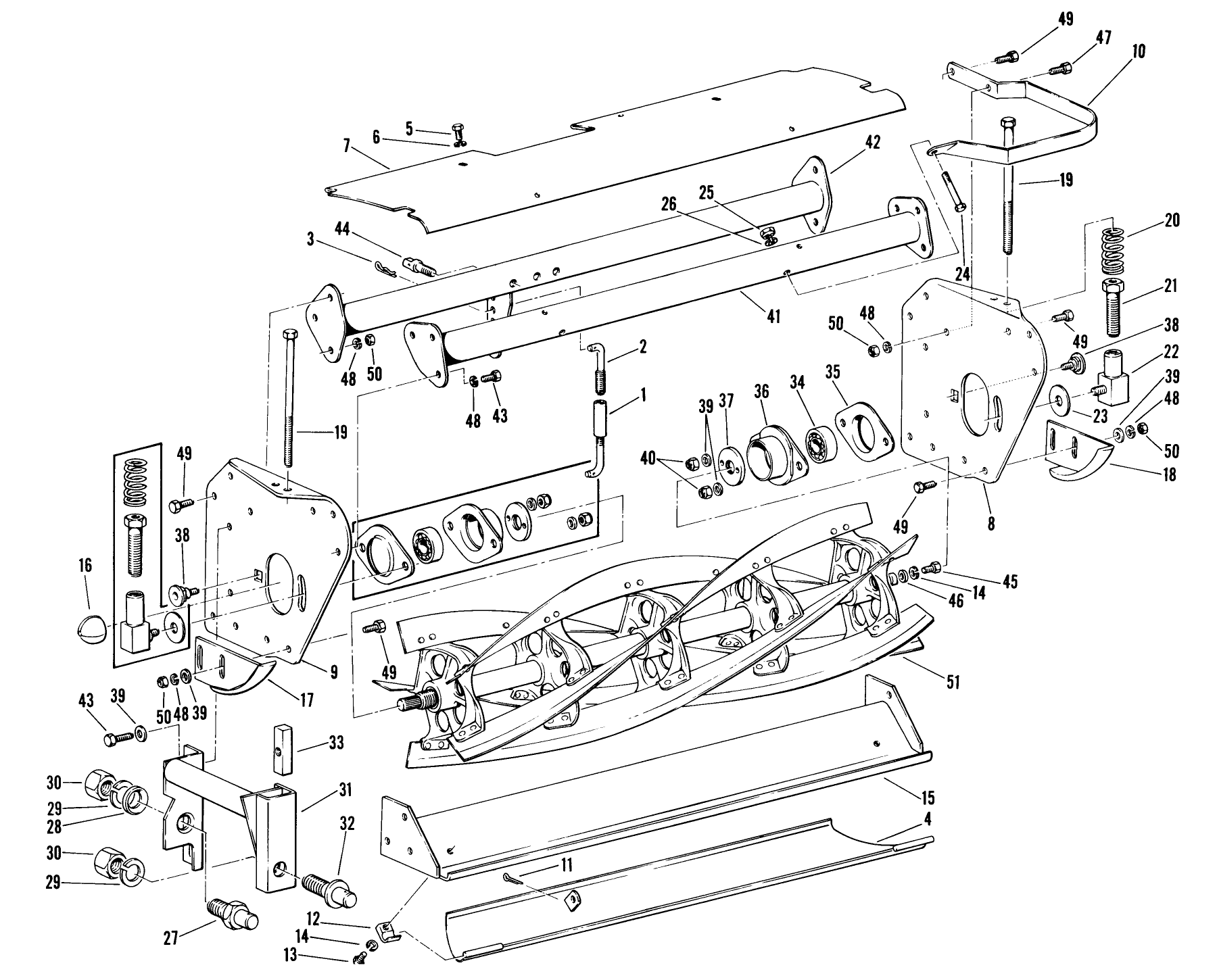 No. 2 Cutting Unit Of 3 And 5 Unit Mower Parts List