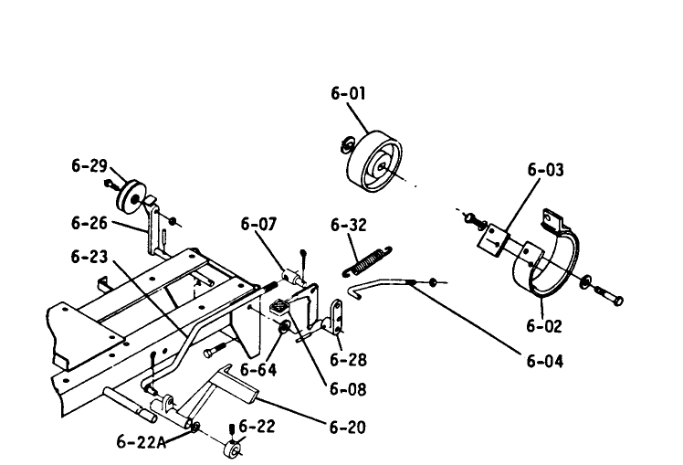 6.000 Brake/clutch Linkage (plate 6.2)