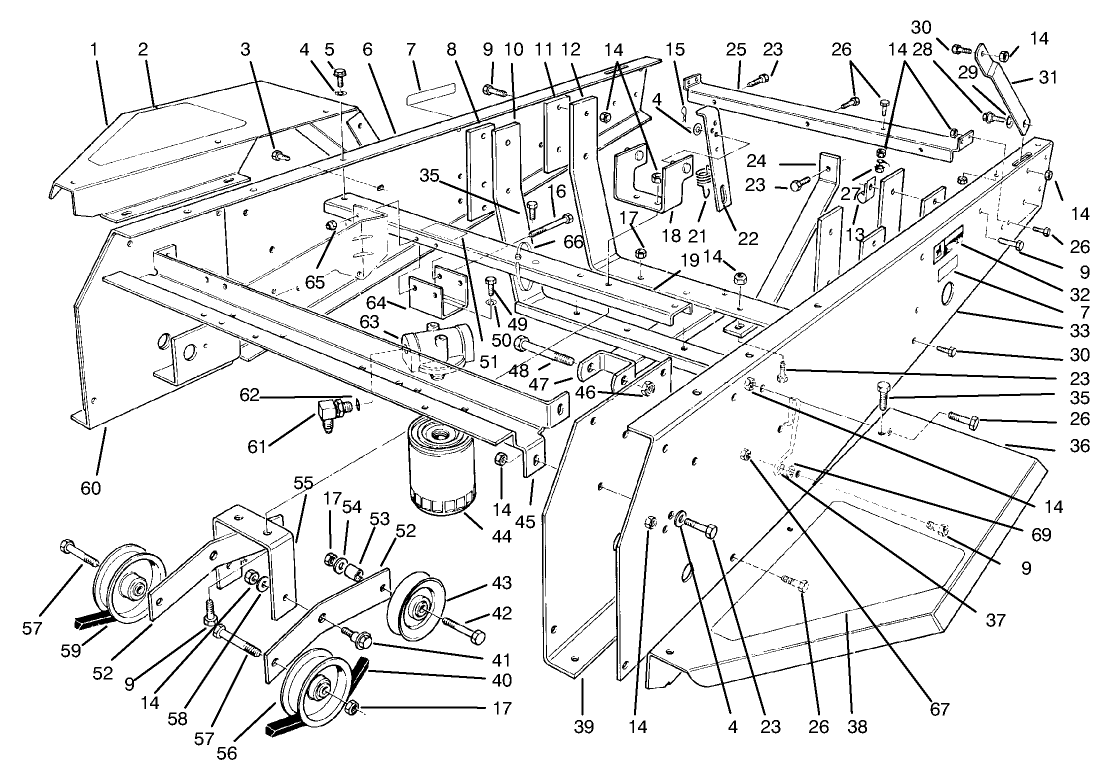 Frame & Jackshaft Assembly
