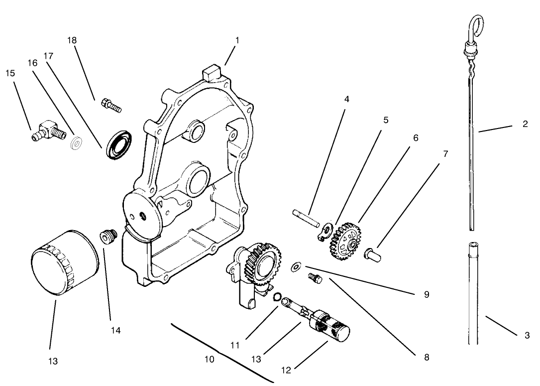 Oil Pan/lubrication-Kohler Engine Model Ch20qs Ps 64556
