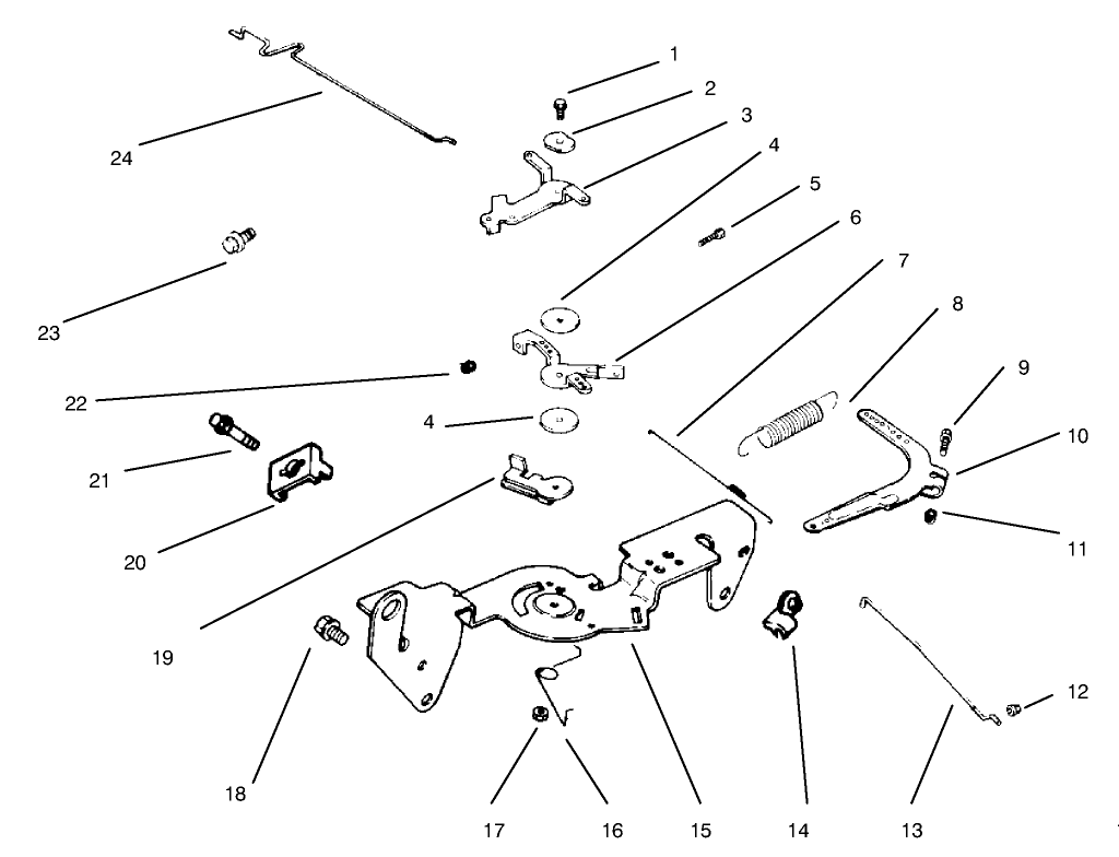 Throttle Linkage And Governer Controls
