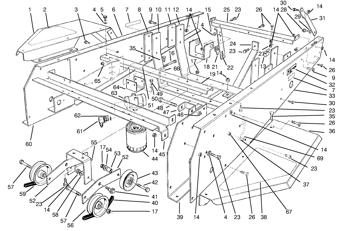 Frame & Jackshaft Assembly