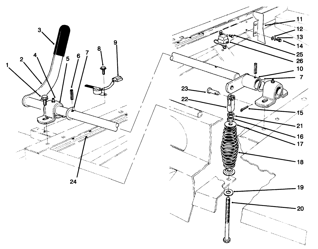 Power Take-Off Lever Assembly