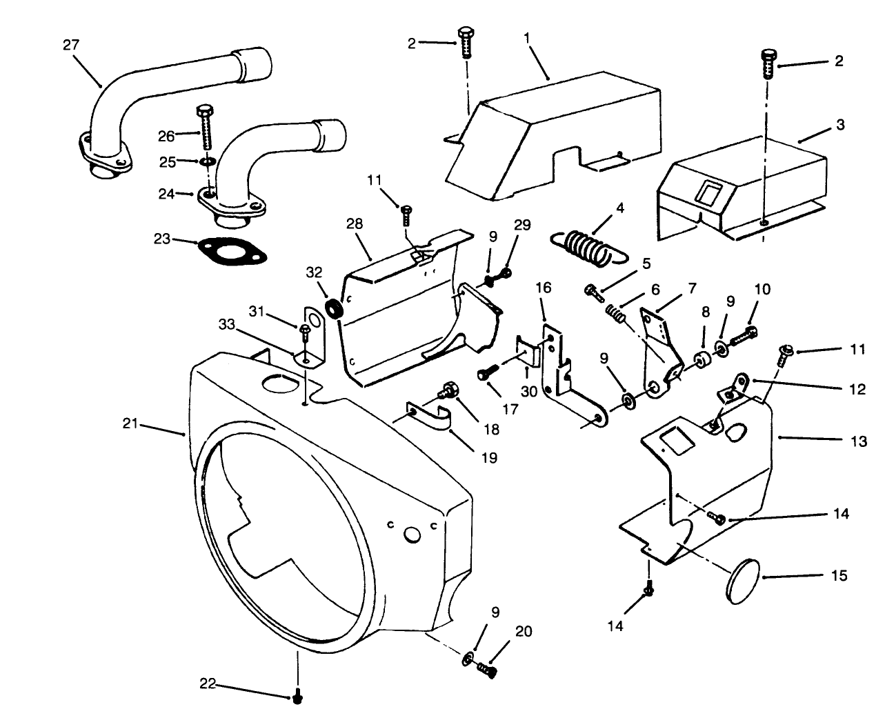 Engine Air Housing-Onan P220g Type 1/10808g