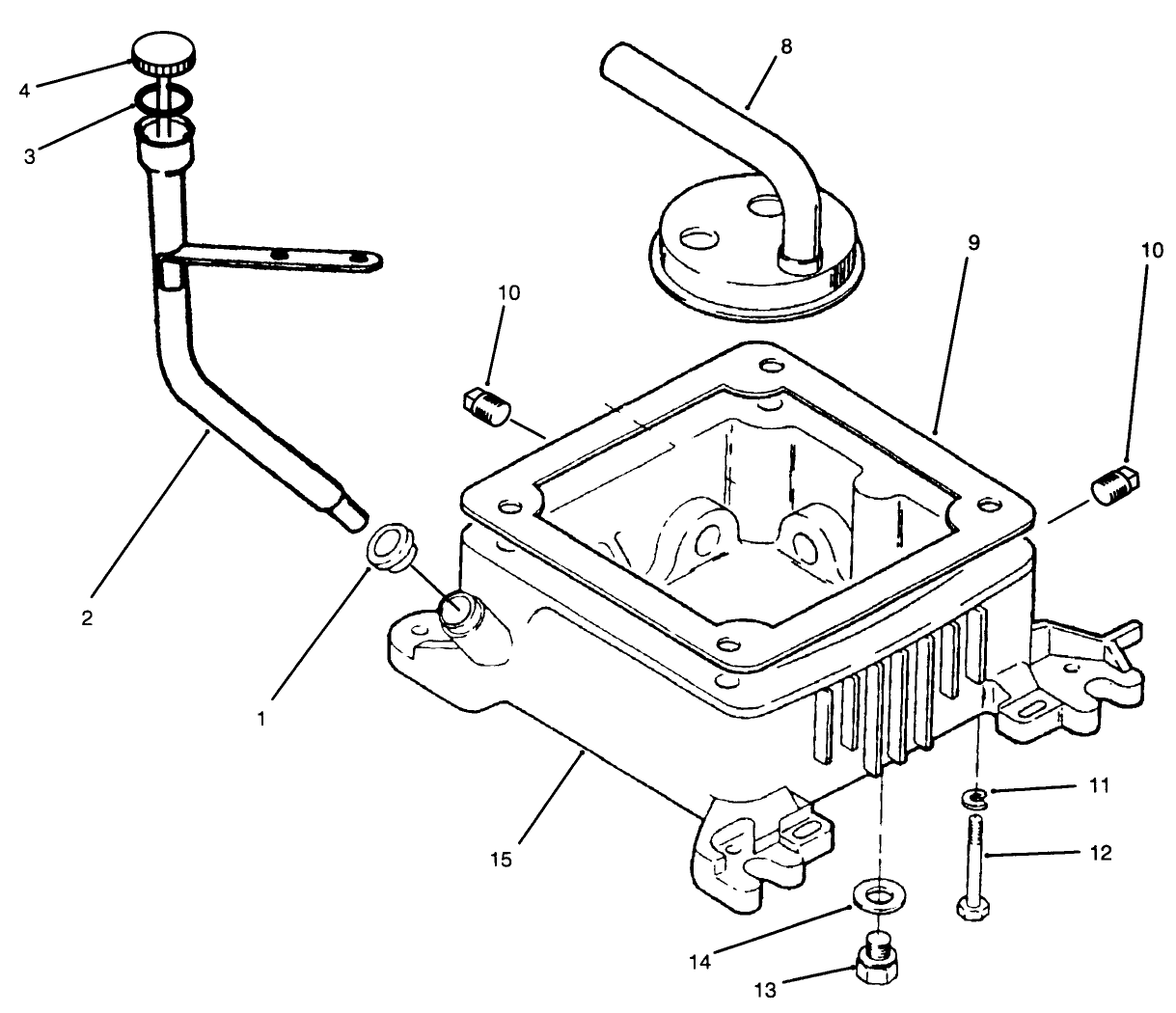 Oil Base & Fuel Pump-Onan P220g Type 1/10808g