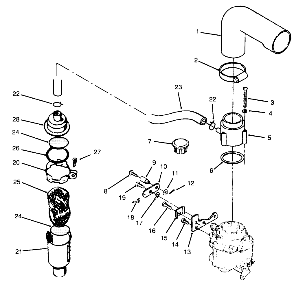 Air Cleaner & Choke-Onan P220g Type 1/10808g