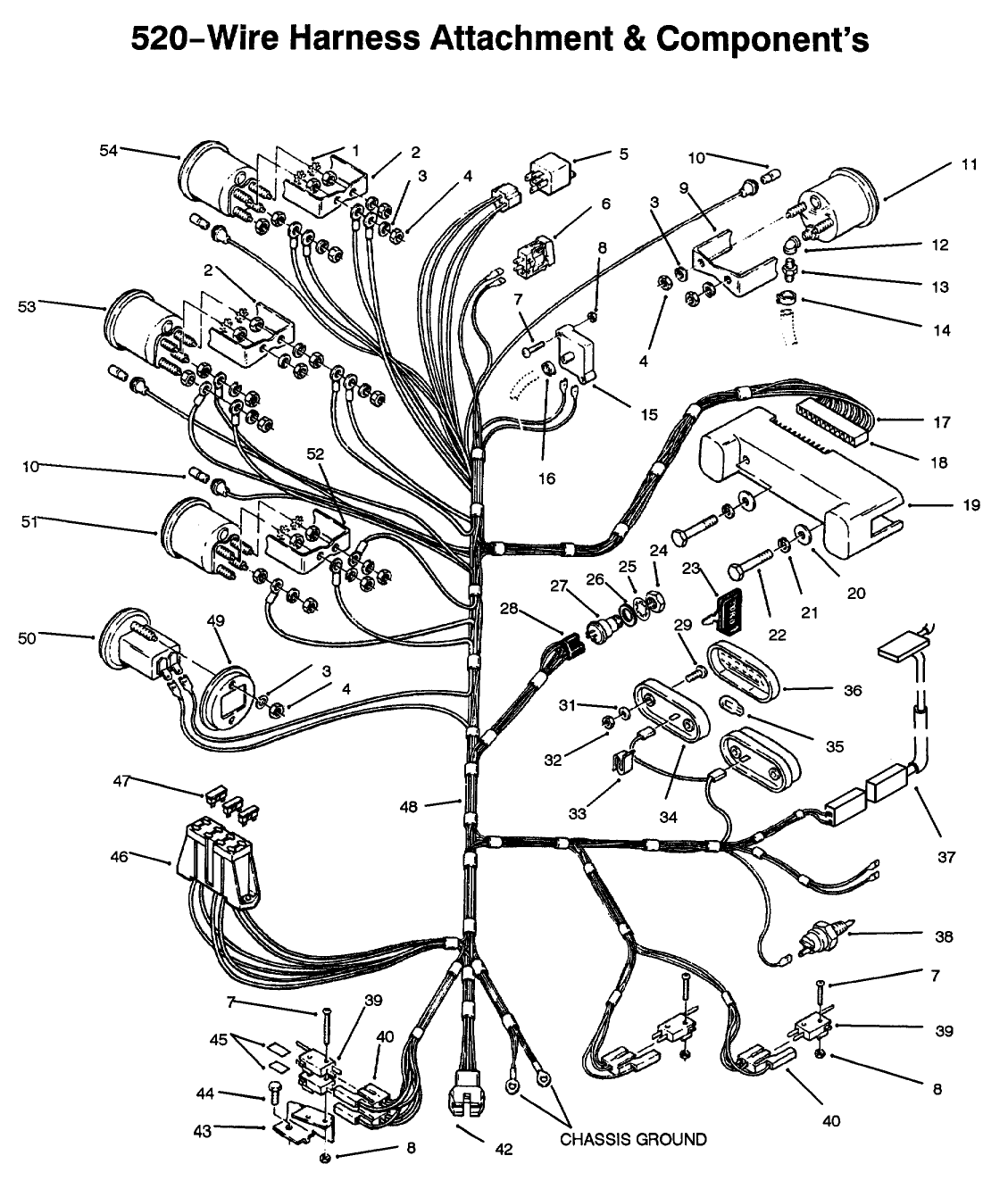 520-Wire Harness Attachment & Component-S