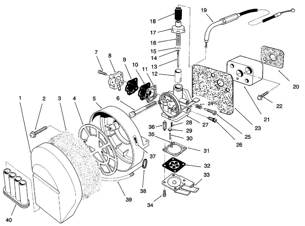 Carburetor & Air Cleaner Assembly