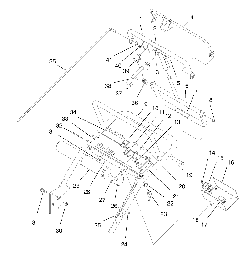 Handle And Control Panel Assembly