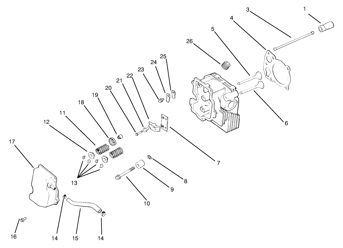 Cylinder Head, Valves And Breather