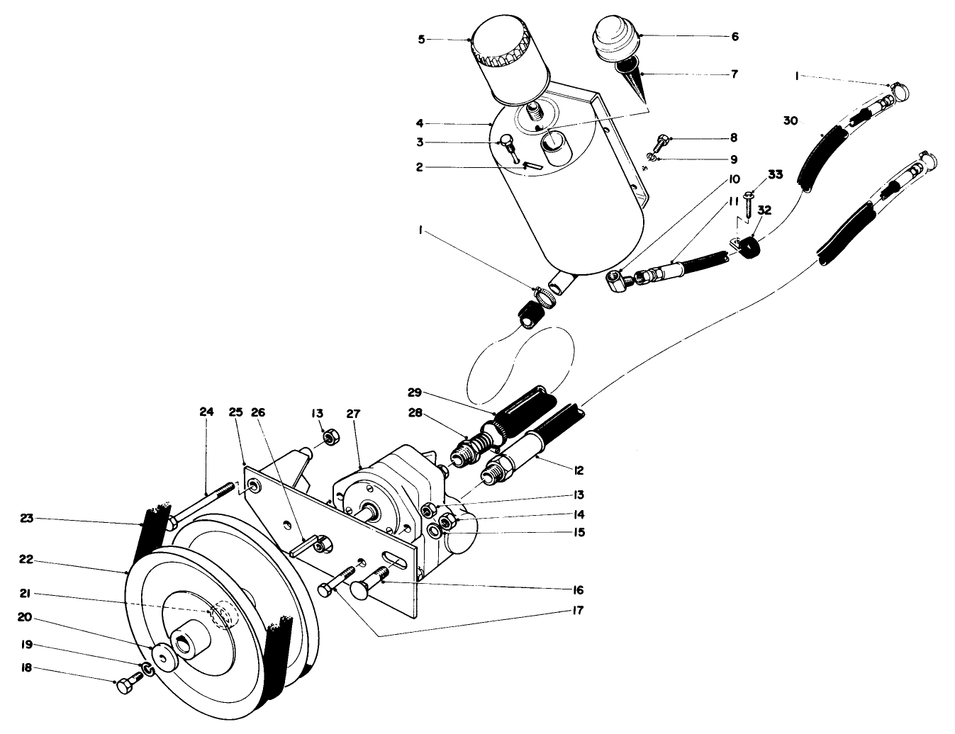 Hydraulic Pump And Reservoir