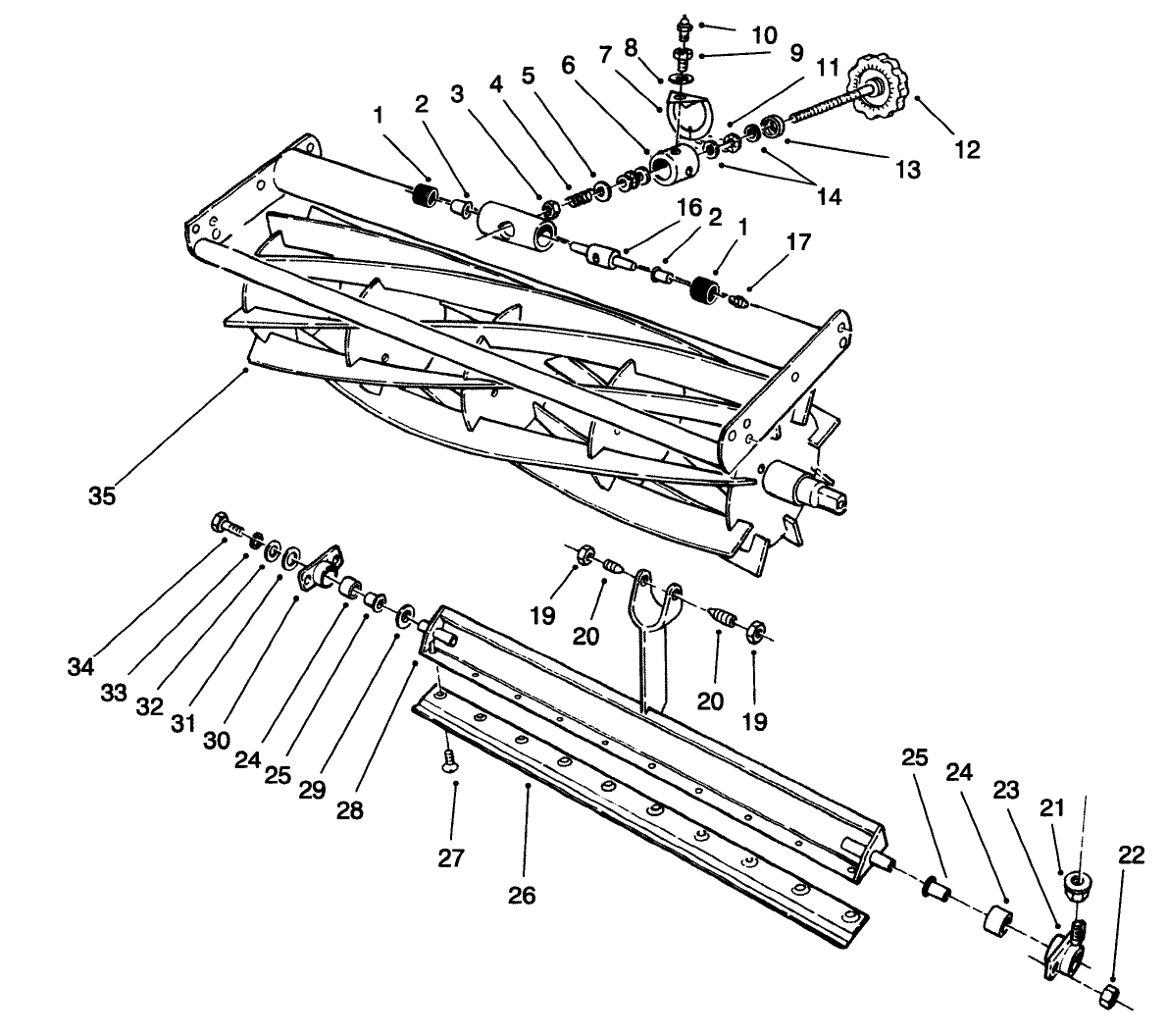 Bedbar & Bedknife Assembly