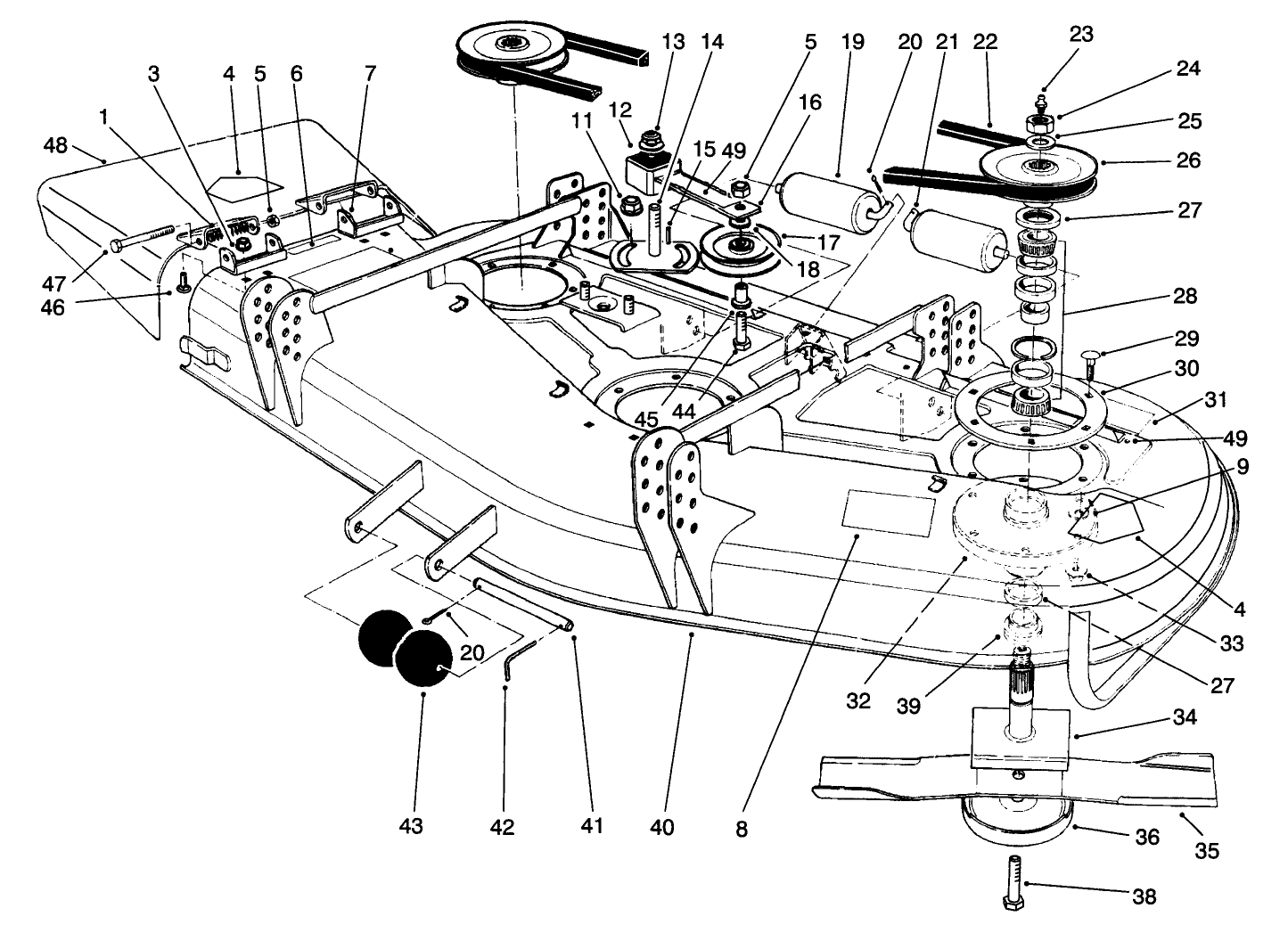 Deck And Spindle Assembly