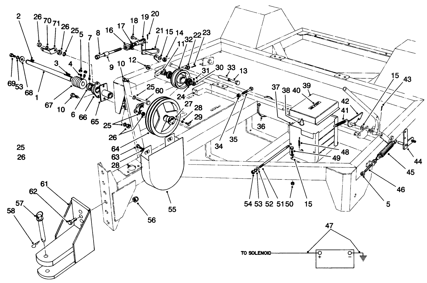 Jackshaft & Lifting Mechanism (model No. 07050)