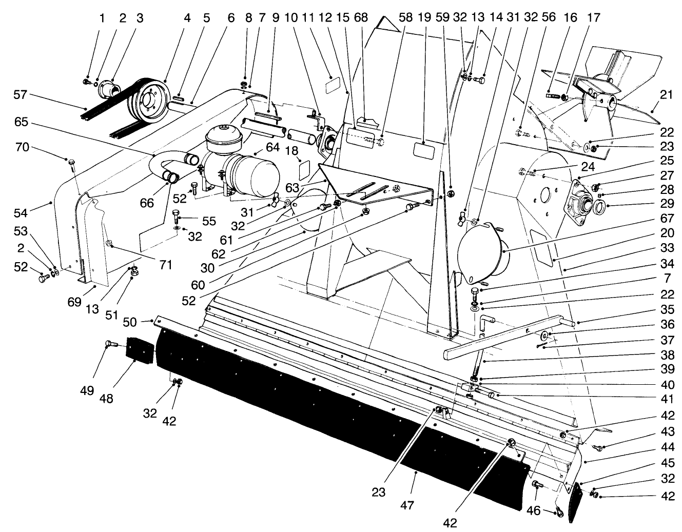 Blower & Throat Assembly (model No. 07050)