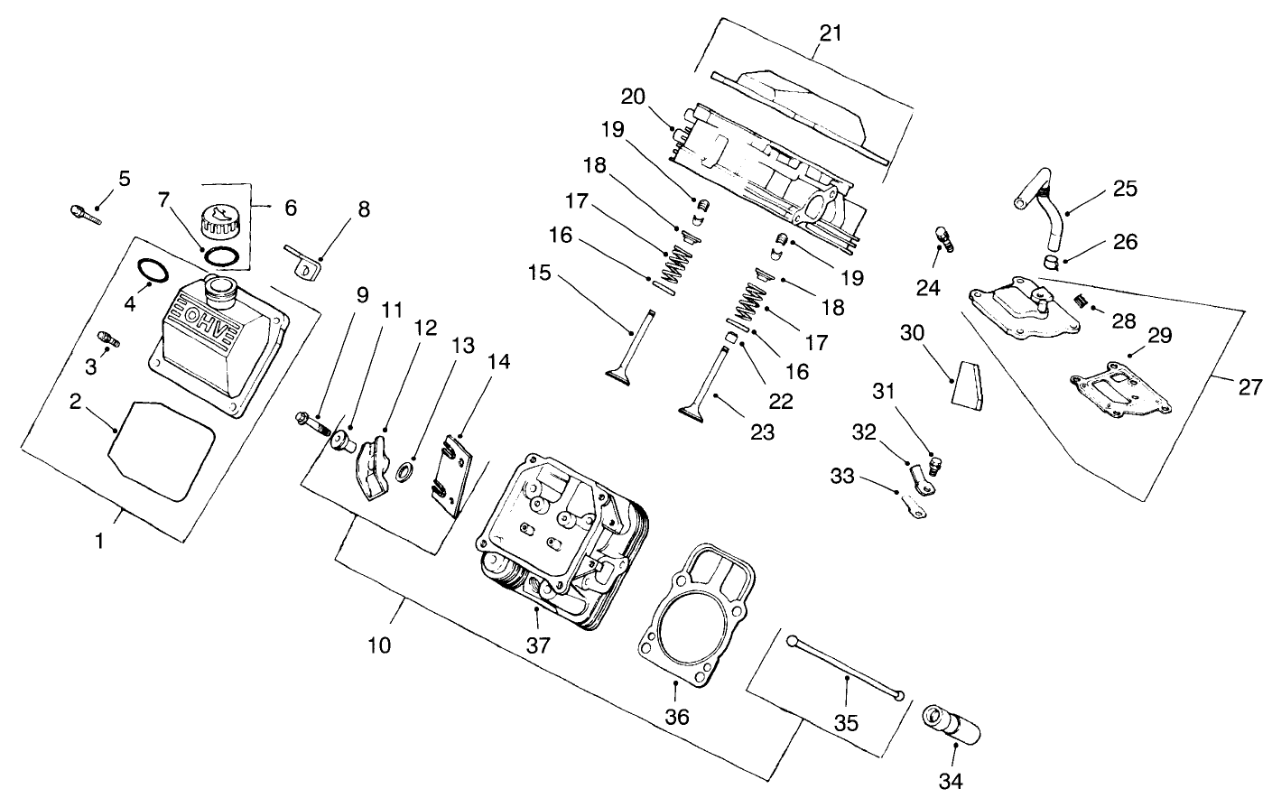 Cylinder Head, Valve, & Breather