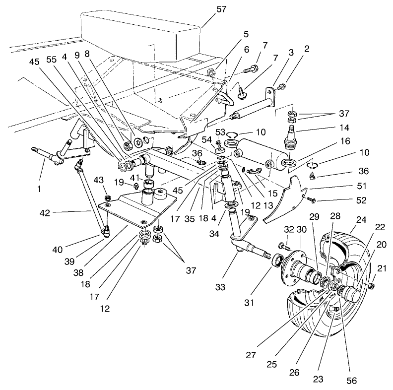 Rear Axle & Wheel Assembly