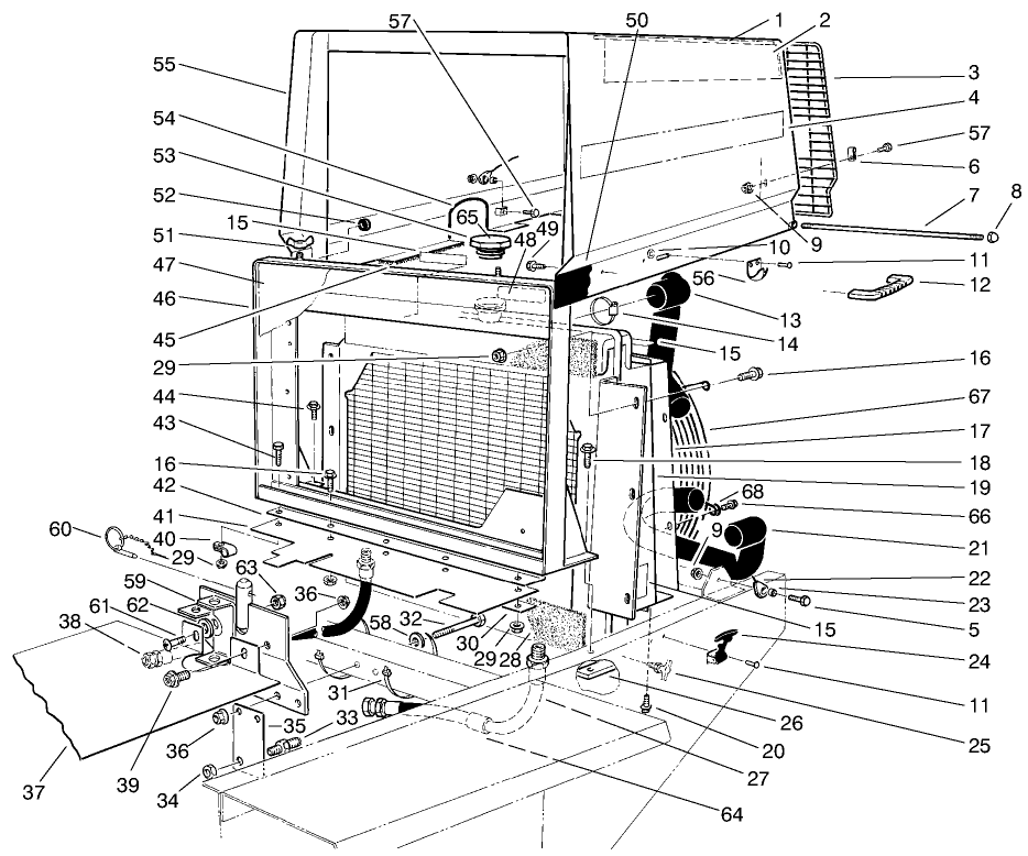 Radiator & Hood Assembly