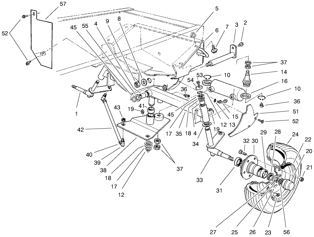 Rear Axle & Wheel Assembly