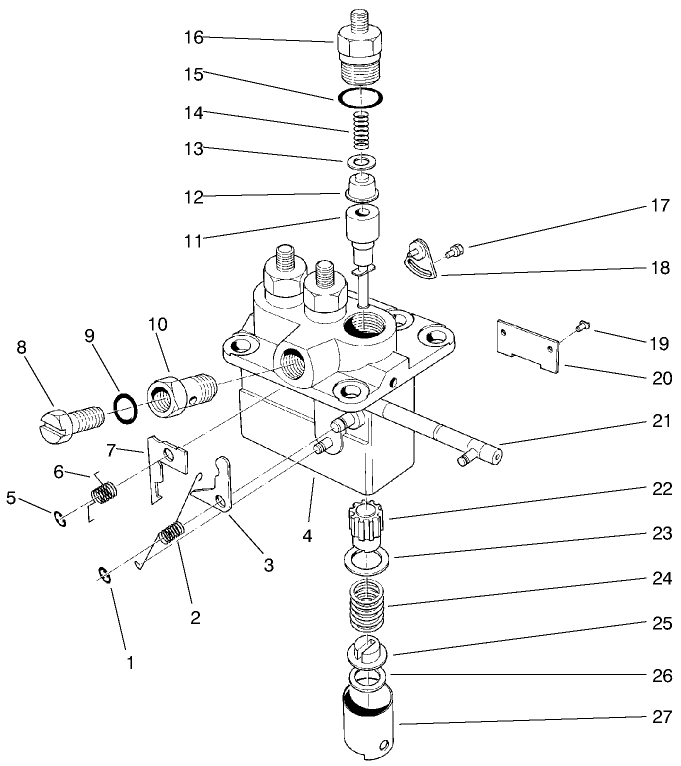 Fuel Injection Pump Assembly No. 42-8000 (continued)(used On Serial No. 50001-60119)
