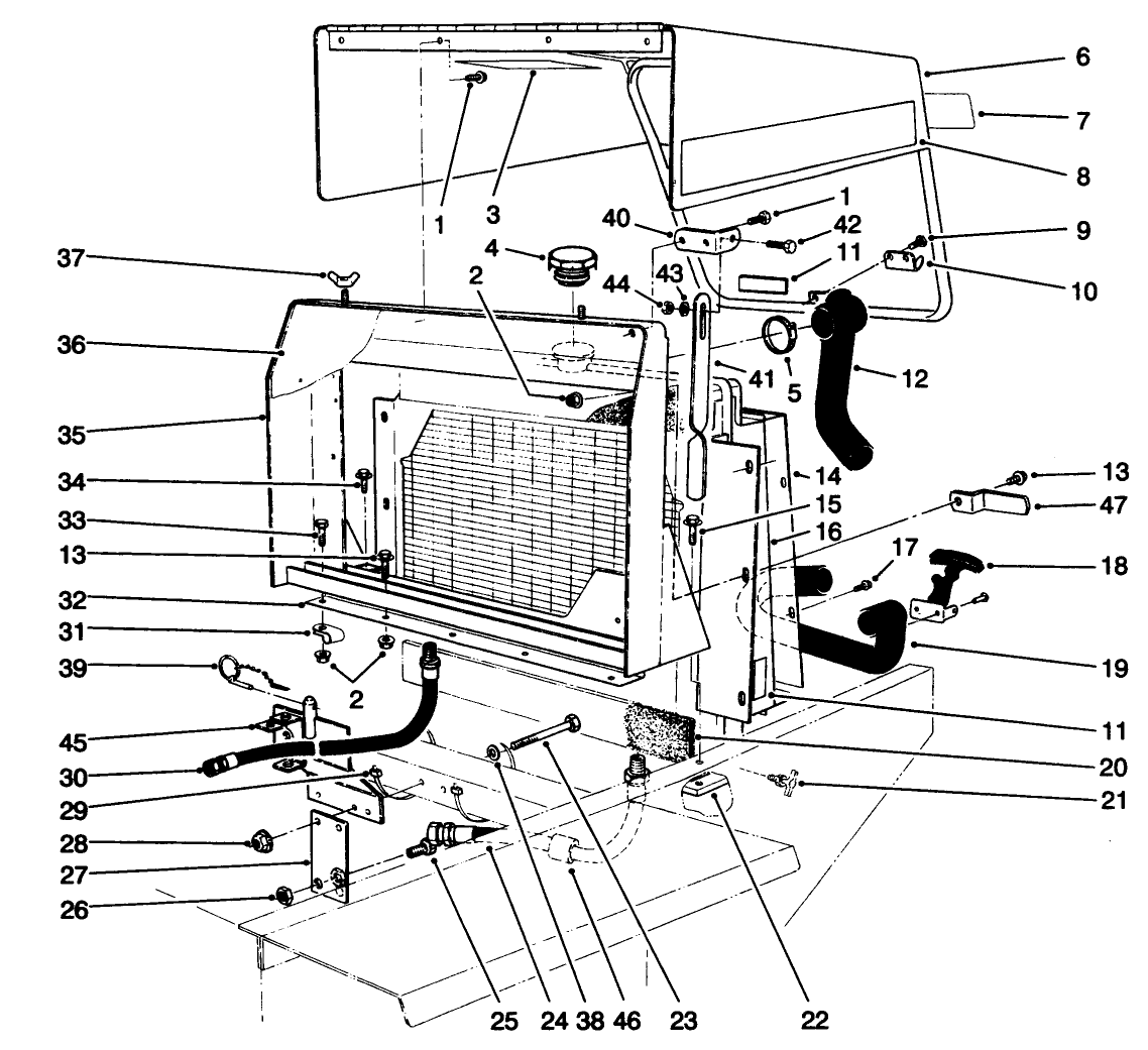 Radiator & Hood Assembly